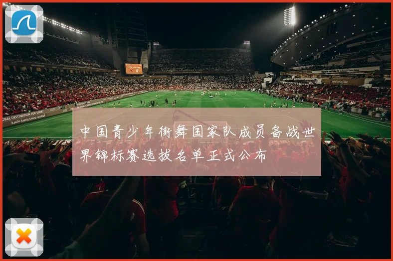 中国青少年街舞国家队成员备战世界锦标赛选拔名单正式公布