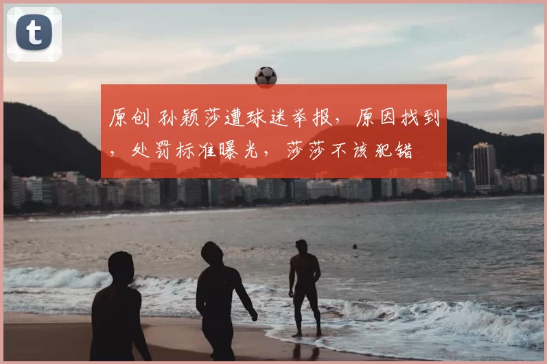 原创 孙颖莎遭球迷举报，原因找到，处罚标准曝光，莎莎不该犯错