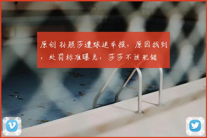 原创 孙颖莎遭球迷举报，原因找到，处罚标准曝光，莎莎不该犯错